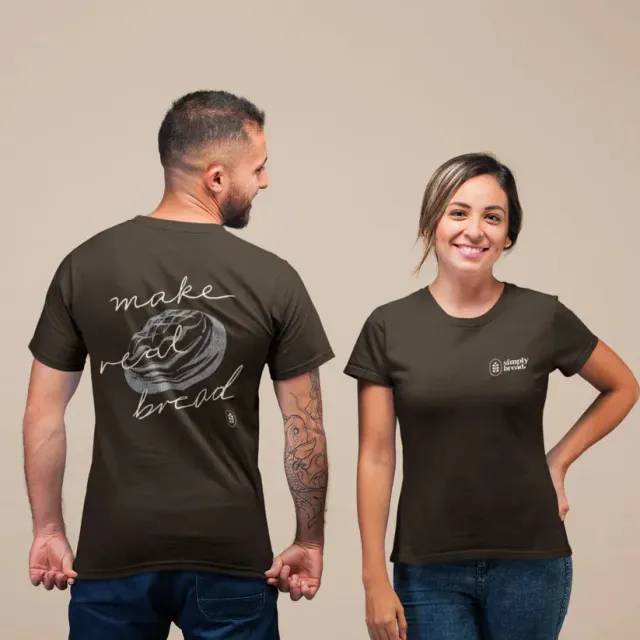 Simply Bread Make Real Bread T-shirt bruin