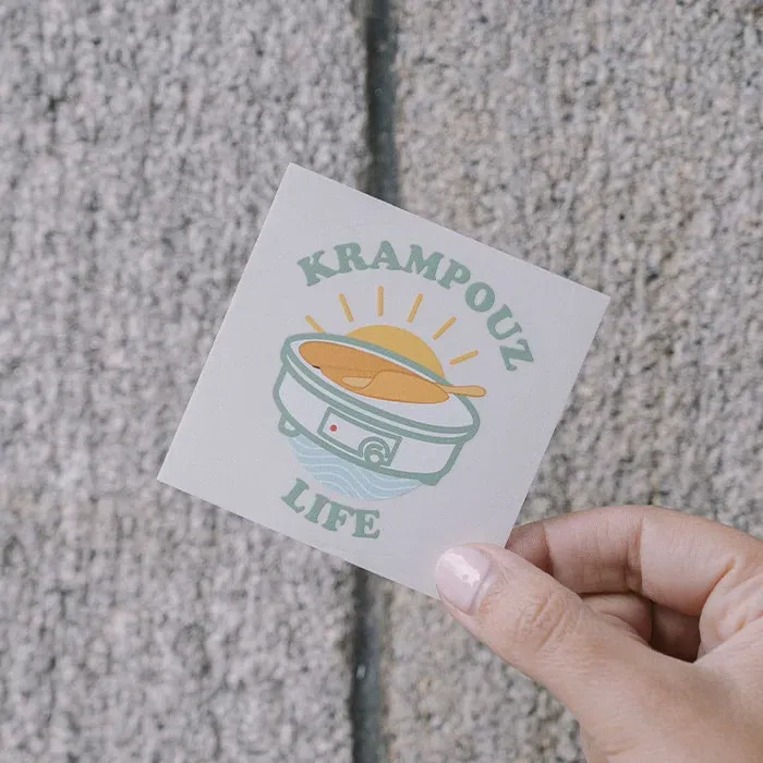 Krampouz Life sticker waterbestendig verwijderbaar