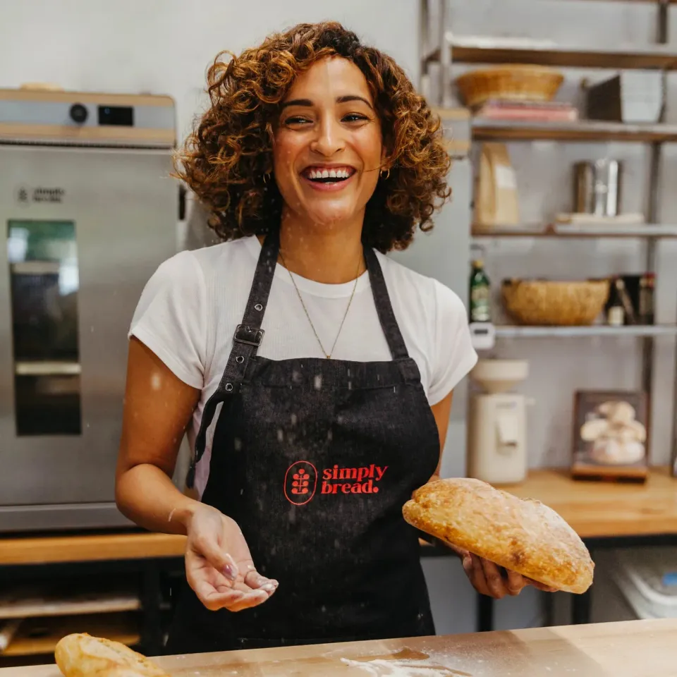 Simply Bread Bakkershandtekening schort verstelbaar