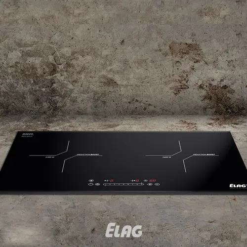Elag 2-Zonen Inductiekookplaat 73 cm Inbouw 4800W