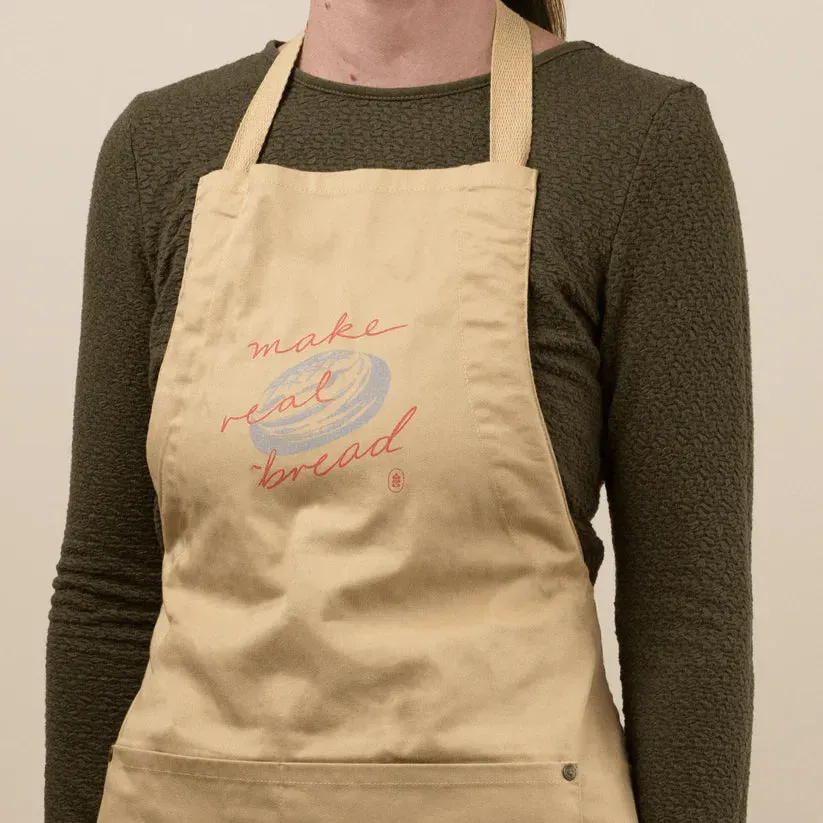 Simply Bread Maak Echt Brood schort eco katoen