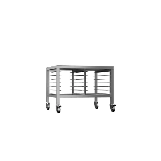 Gierre onderstel gasoven 10x GN1/1 met wielen staal