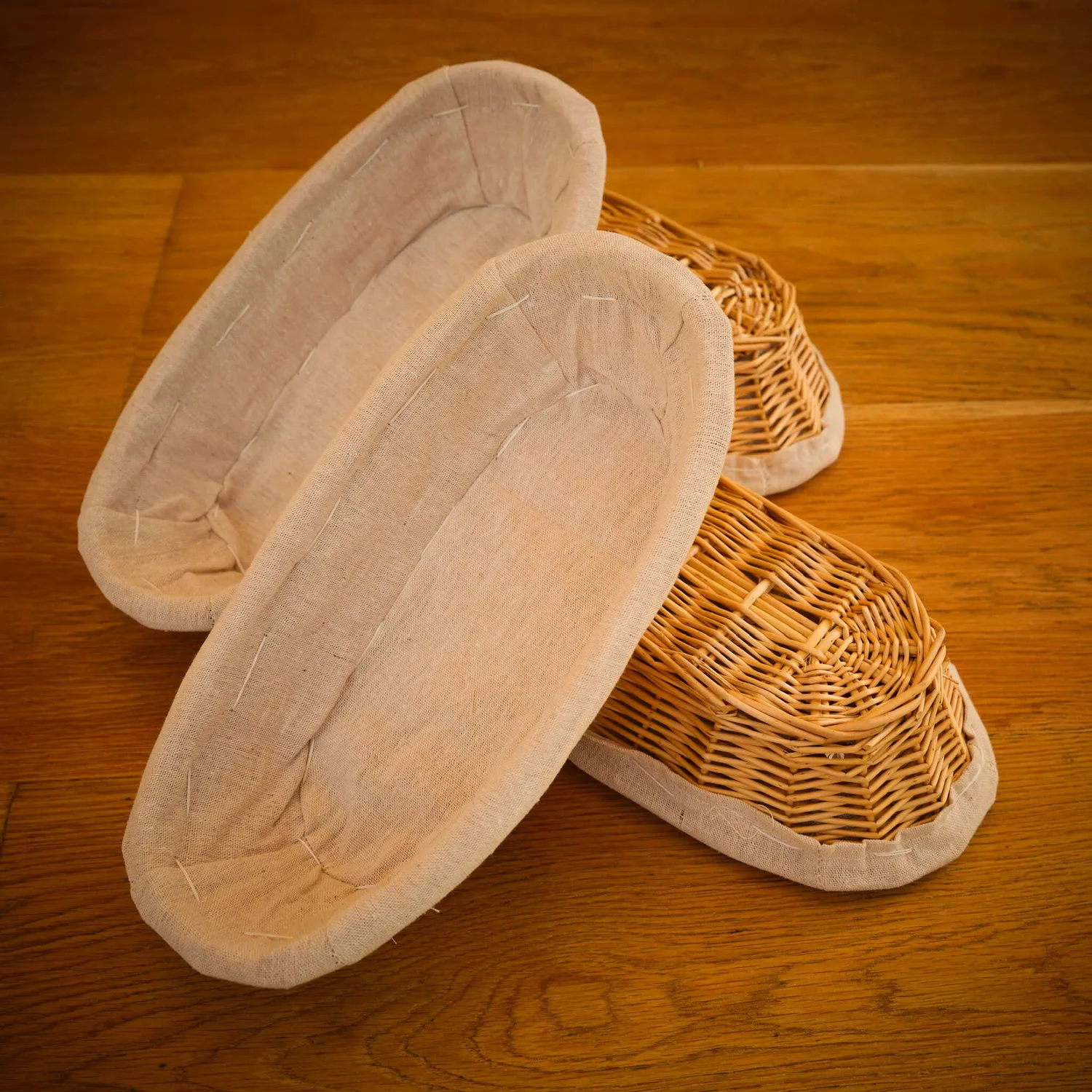 Simply Bread rijsmandje riet 31 cm met voering