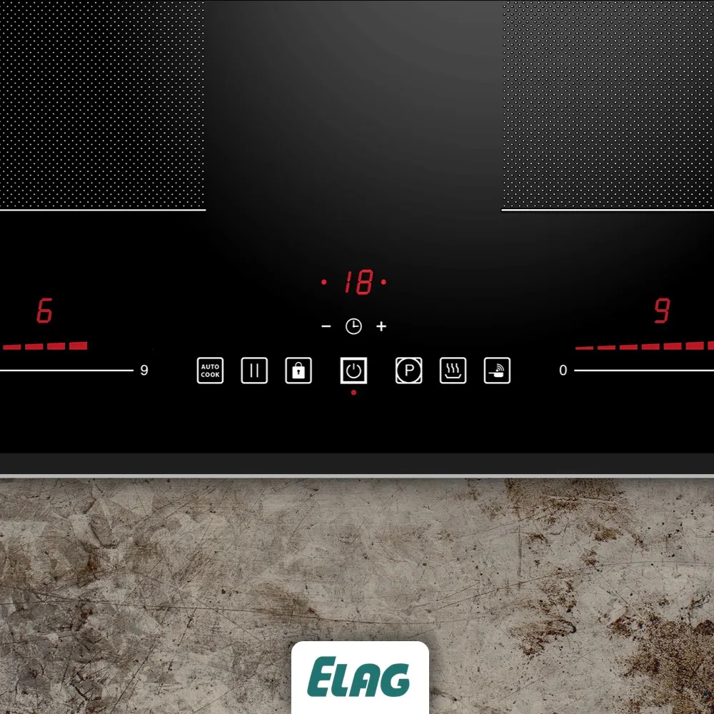 Elag 2-zones inductiekookplaat 73 cm met booster
