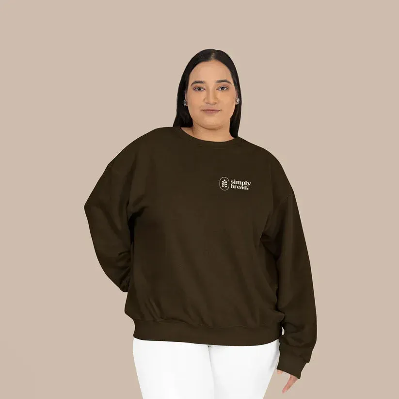 Simply Bread Make Echt Brood crewneck bruin