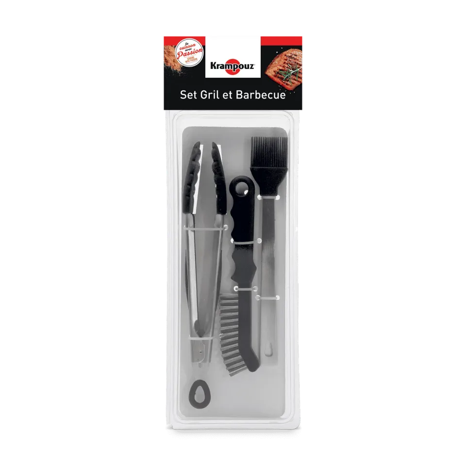 Krampouz ASG1 grill- en BBQ-set 3-delig