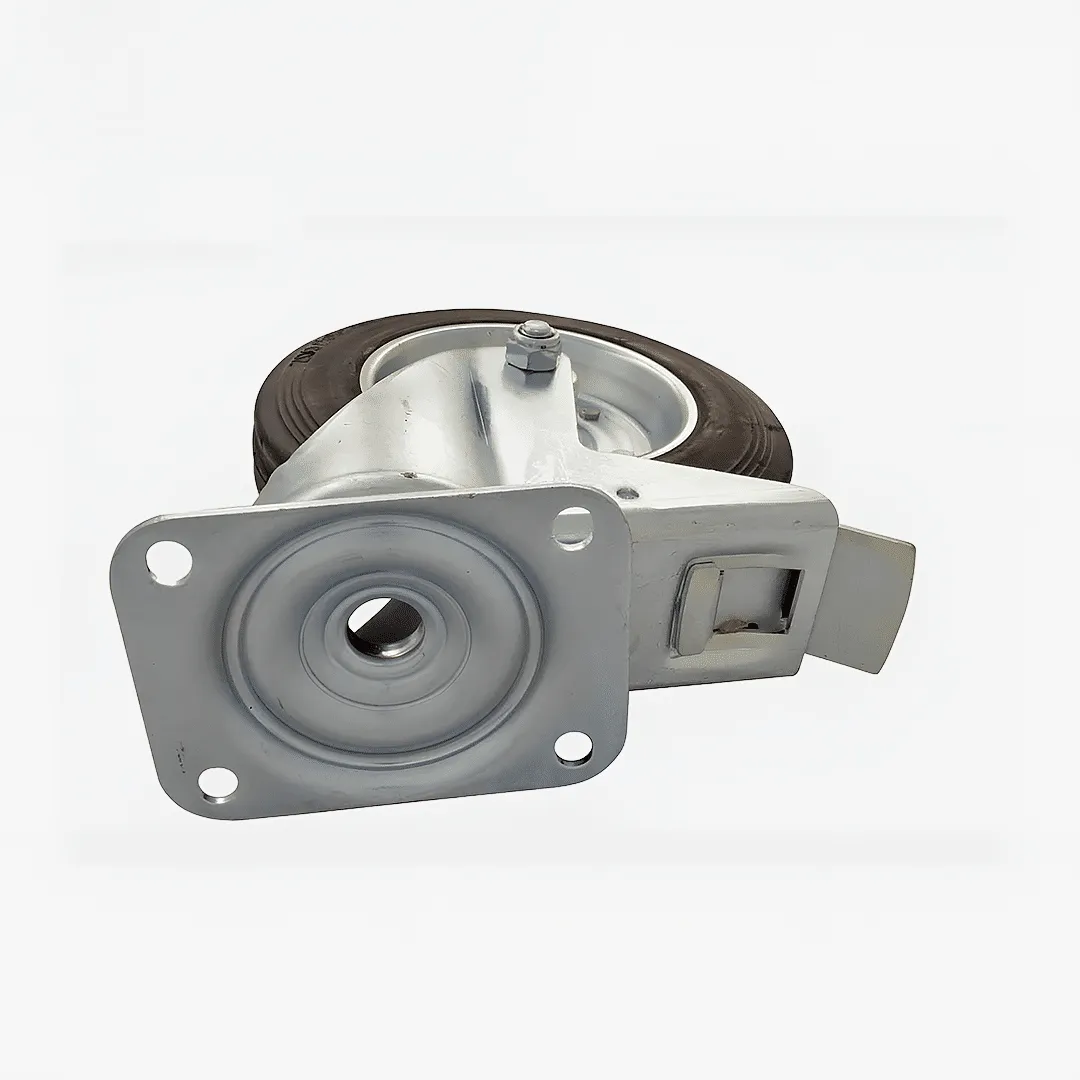 KSF Lenkrolle zwenkwiel met rem 125 mm