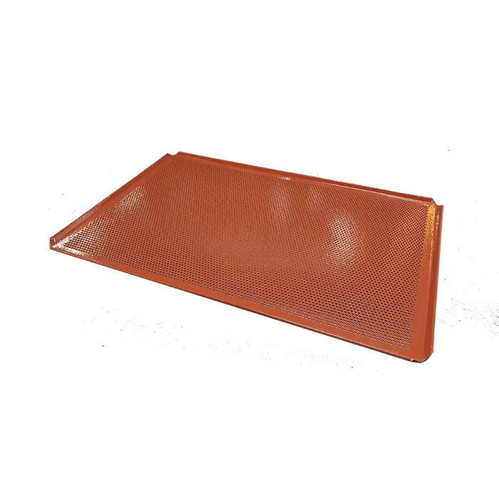 Leventi bakplaat EN 400x600 alu perfo rood