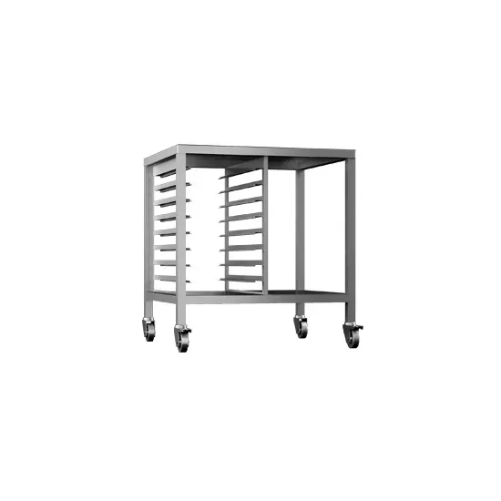 Gierre onderstel met wielen gasoven 6xGN1/1 staal