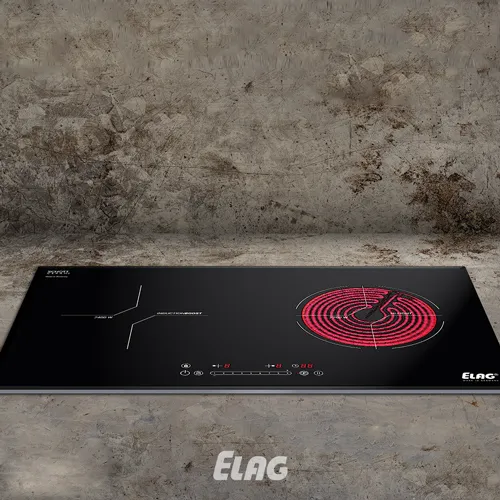 Elag 2-Zonen Hybridkochfeld kookplaat 73 cm 4600W