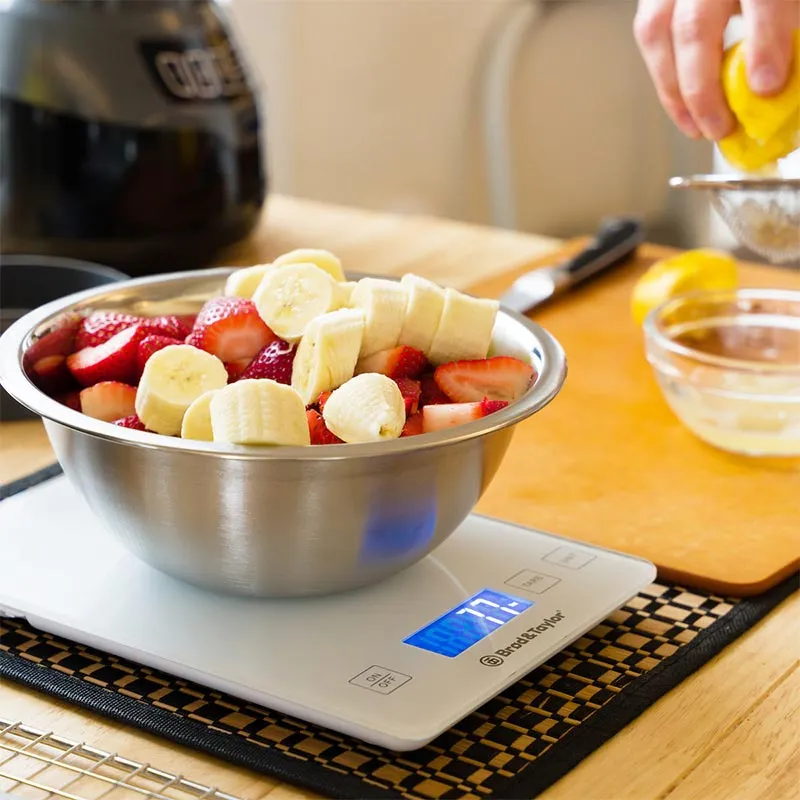 Brød&Taylor keukenweegschaal 15 kg glas nauwkeurig