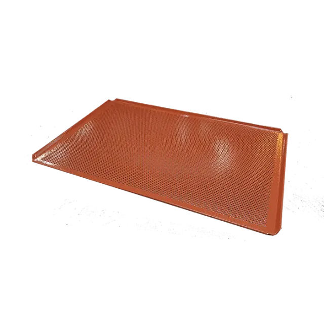 Leventi bakplaat EN 400x600 alu perfo rood