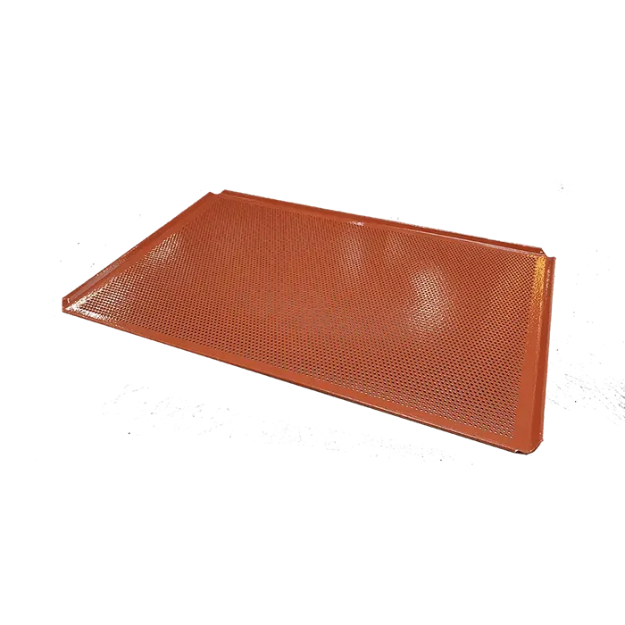 Leventi bakplaat EN 400x600 alu perfo rood