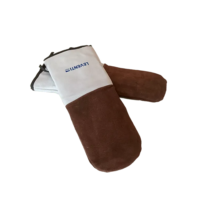 Leventi ovenwanten lang suede 2 stuks