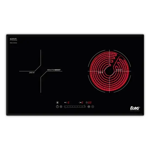 Elag 2-Zonen Hybridkochfeld kookplaat 73 cm 4600W