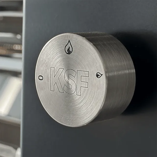 KSF Premium draaiknop rvs nulstand gas