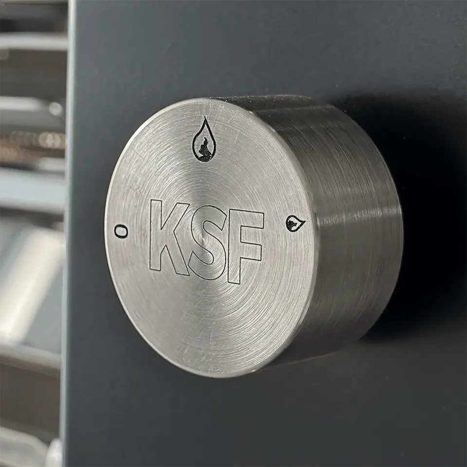 KSF Premium draaiknop rvs nulstand gas